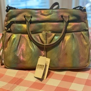 Aimee Kestenberg Rainbow Satchel NWT